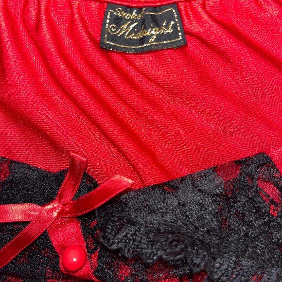 Stroke Of Midnight • Red/ Black • Sexy • Small • Teddy Lingerie - Picture 16 of 16
